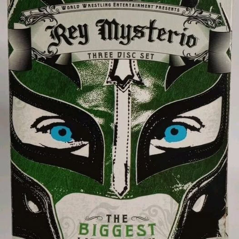Rey Mysterio The Biggest Little Man 3-Disc WWE Wrestling DVD Set Matches GREEN..